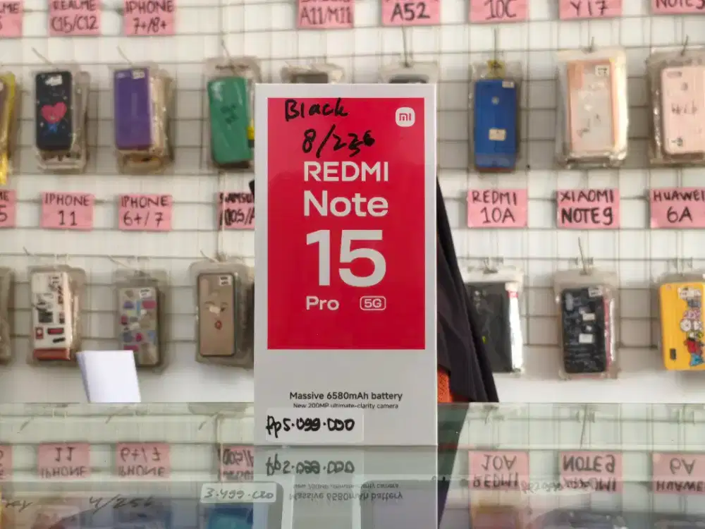 REDMI NOTE 15 PRO 5G 8/256 NEW SEGEL PROMO TERMURAH GARANSI RESMI