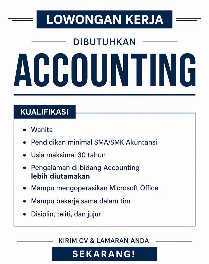 lowongan kerja admin