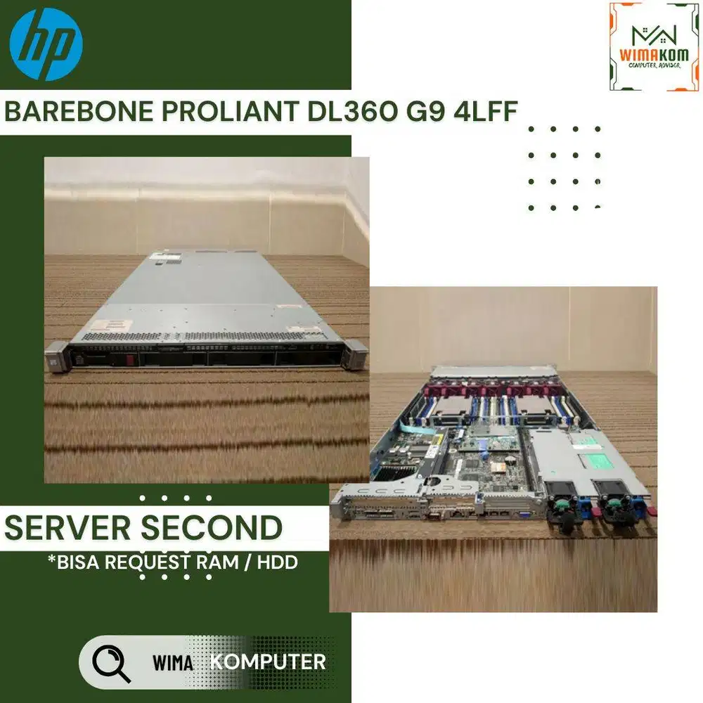 BAREBONE SERVER HP DL360 G9 4 LFF 2x 40G QSFP+