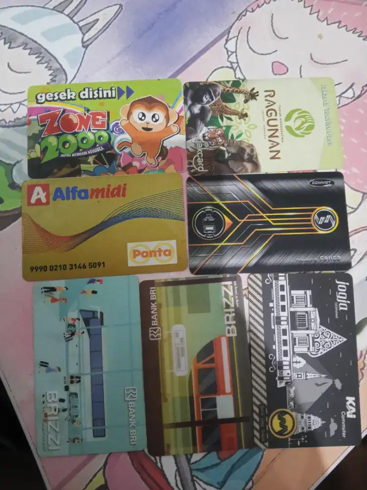 Kartu emoney Brizzi, kartu ragunan, KAI