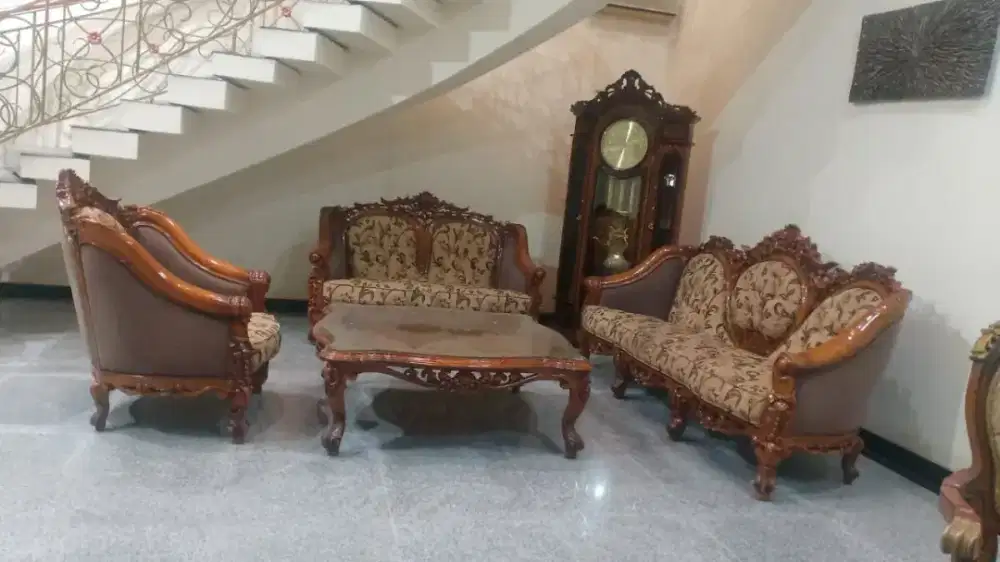 SOFA & MEJA TAMU KAYU JATI