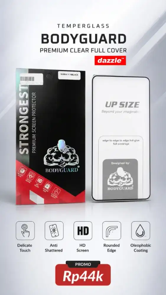 Temperglass Bodyguard Premium Clear Full Cover