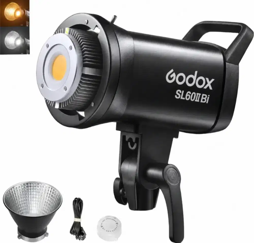 GODOX SL60II BI Color. Seri tertinggi. sudah dua warna, putih & kuning