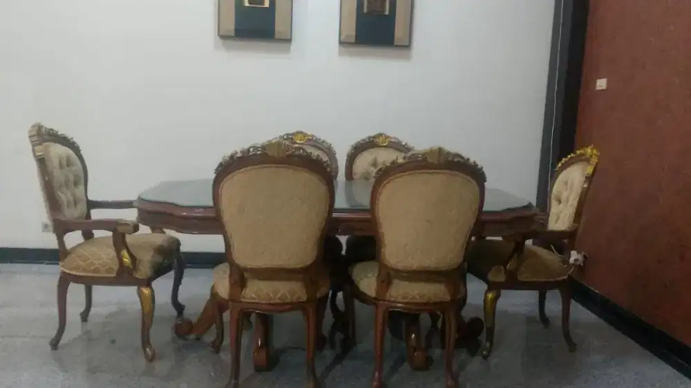 KURSI & MEJA MAKAN KAYU JATI