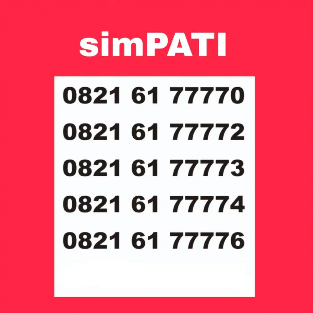 Nomor cantik 11digit