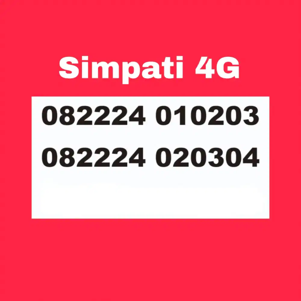 Nomor cantik couple murah