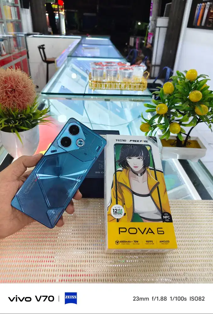 Tecno Pova 6 Ram 8+8Gb/ 256Gb Fullset Mulus Original 100% Bergaransi