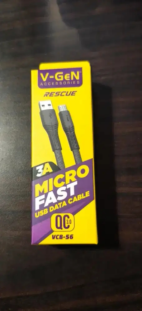 Kabel data micro V-GeN VCB-56 Quick Charge 3.0 3A 1 meter