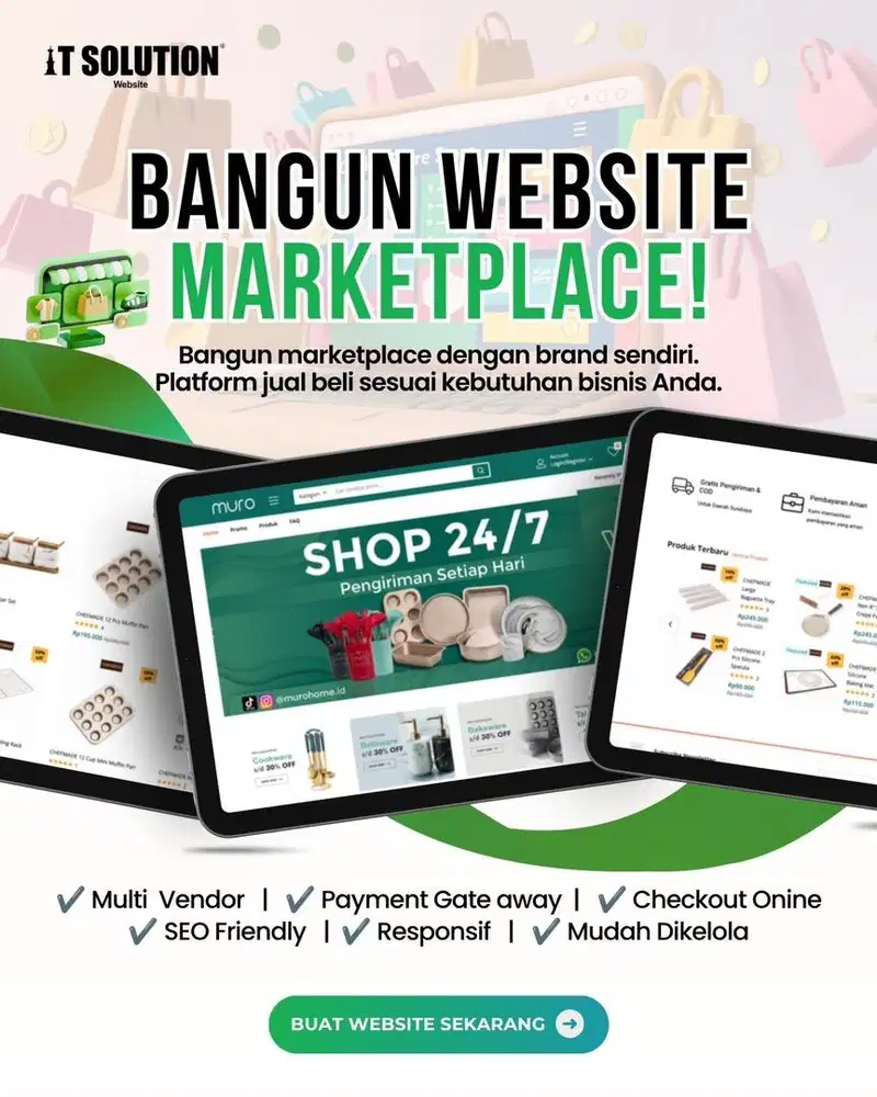 Jasa Pembuatan Website Marketplace Profesional di Kediri