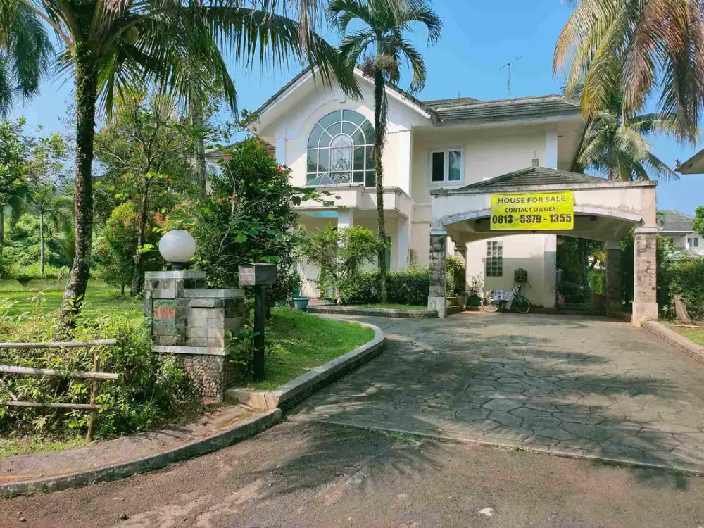 dijual rumah luas harga murah lingkungan asri bebas banjir di Sentul permata golf dekat jalan raya dekat universitas dekat tol sirkuit