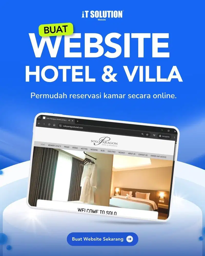 Buat Website Hotel dan Villa Profesional di Bekasi