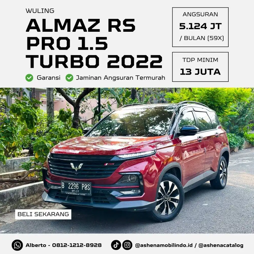 (Low KM) Almaz RS Pro 1.5 Turbo Merah Metalik Two Tone DP Minim 13jt