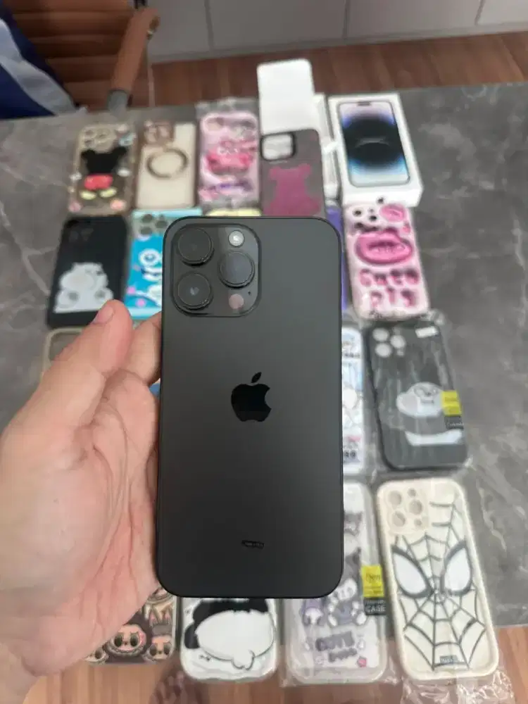 Dijual iphone 14 pro max pm 1tb black ip14 promax murah bekas ibox ori