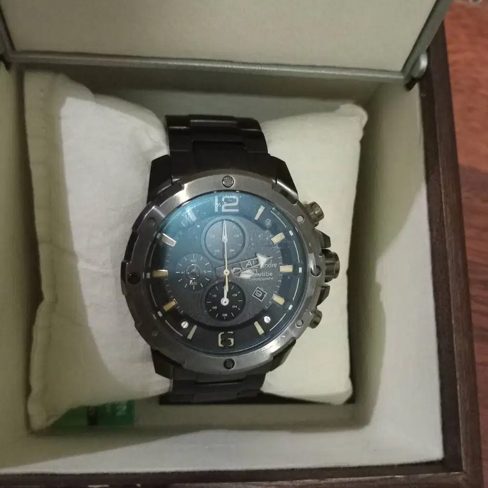 Jam Tangan Alexandre Christie Pria RANTAI STAINLESS STEEL