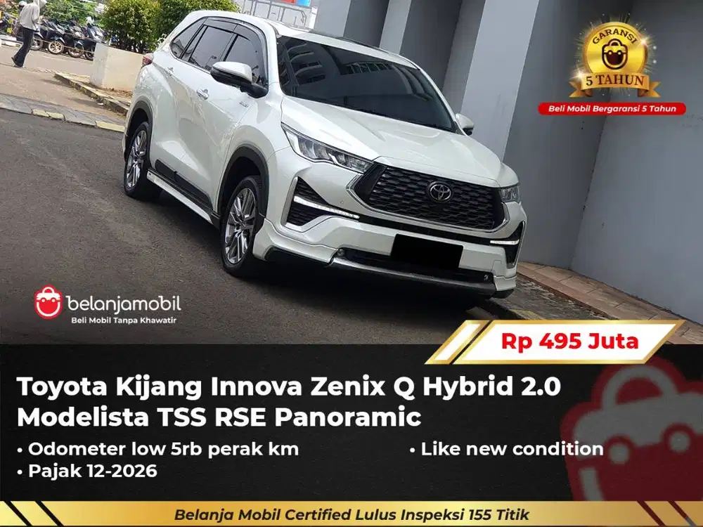 [LOW KM 5RB] Toyota Innova Zenix Q Hybrid 2.0 Modelista RSE 2023/2024