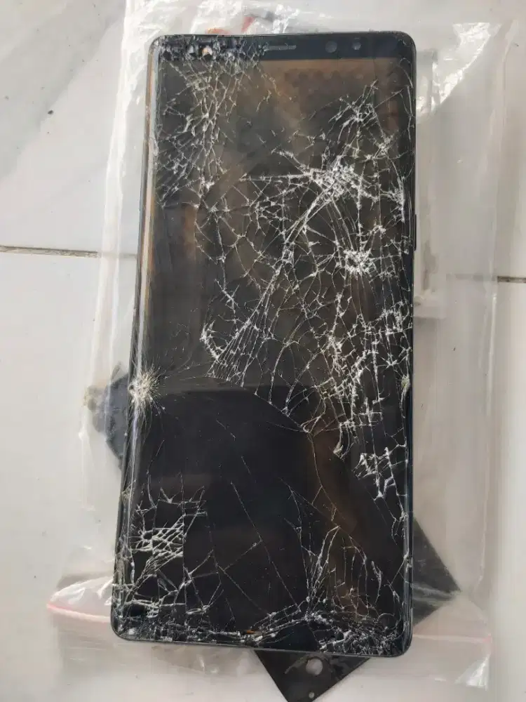 Hp samsung not s10 pecah layar