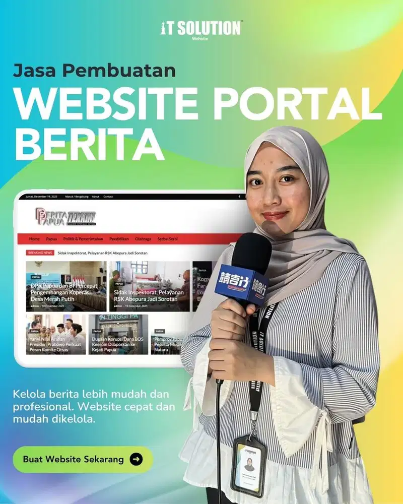Jasa Pembuatan Website Portal Berita Profesional di Balikpapan