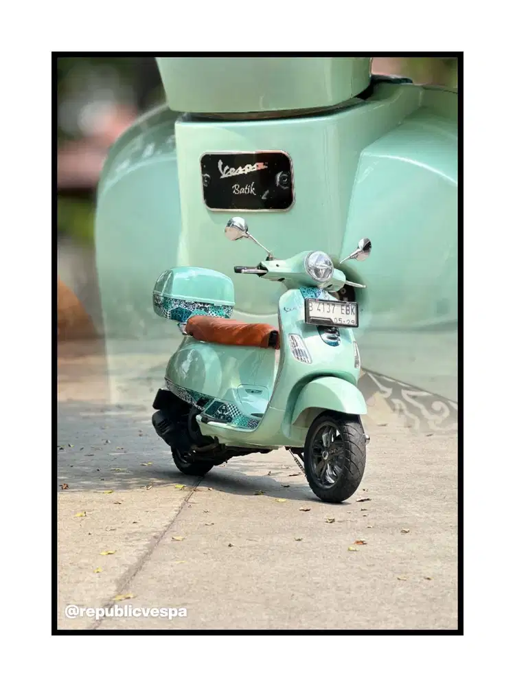 PIAGGIO VESPA LX 125 IGET LED BATIK SERIES WARNA GREEN RELAX