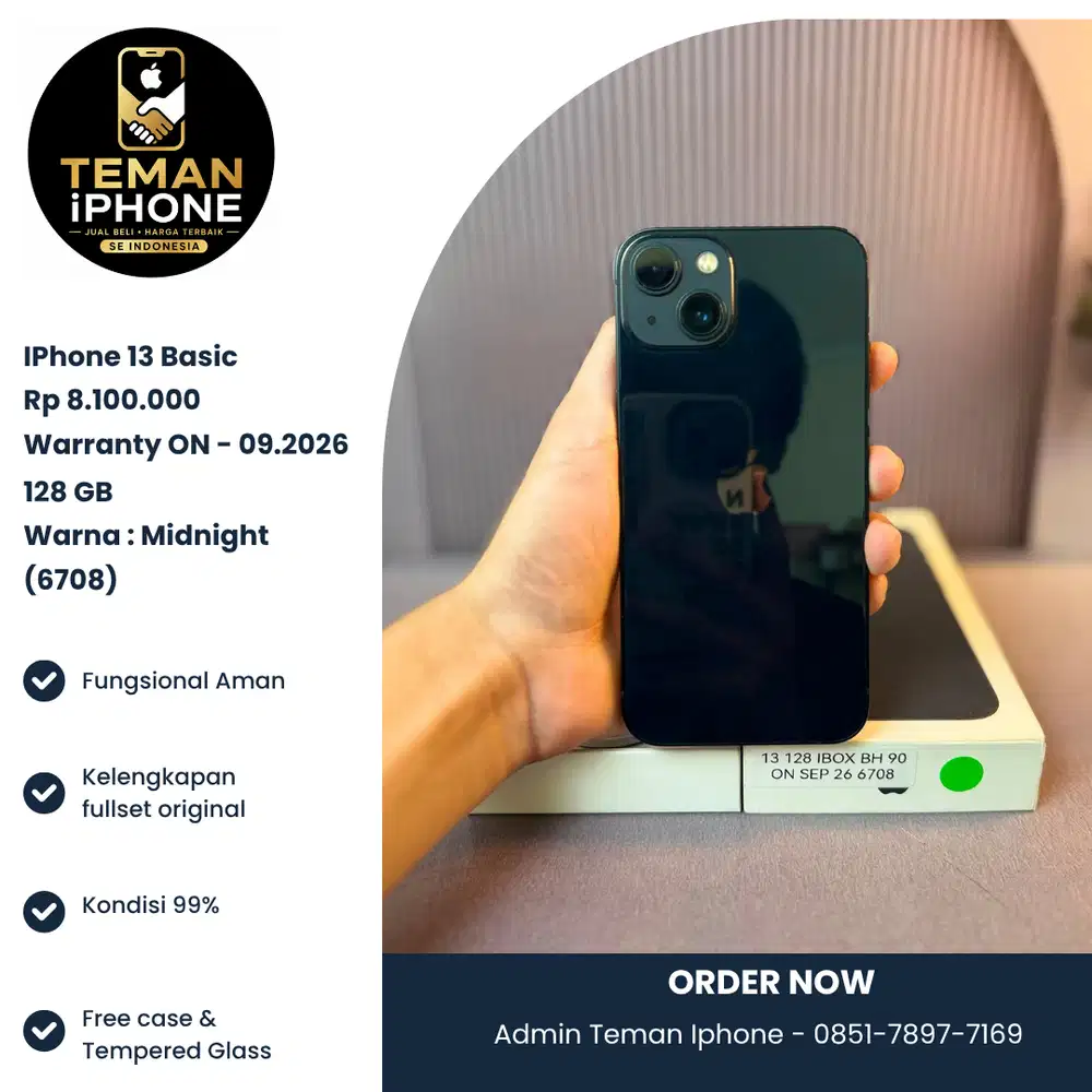 iPhone 13 Basic 128 Resmi IBOX