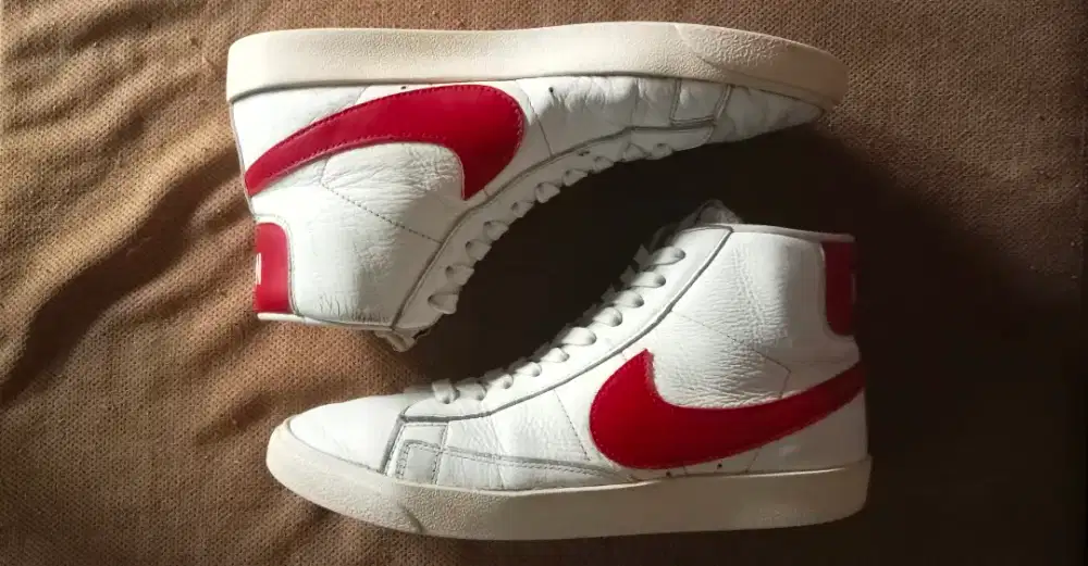 Nike blazer white red mid high 42