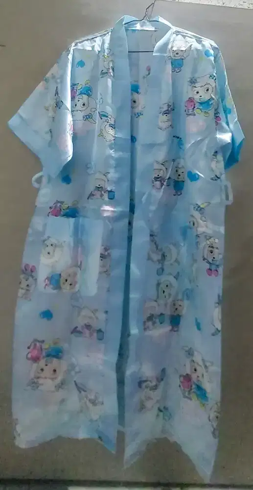 Piyama Biru motif kartun