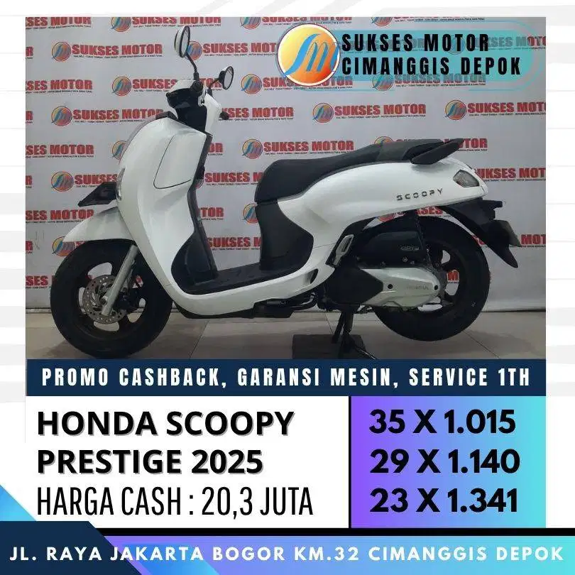 HONDA SCOOPY PRESTIGE 2025 CASH KREDIT DP HANYA 700