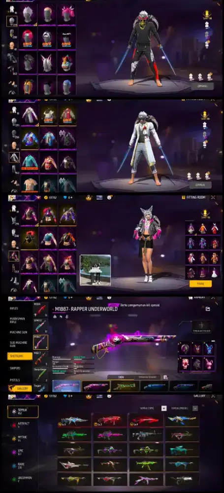 Jual akun game ff ml di jamin amanah