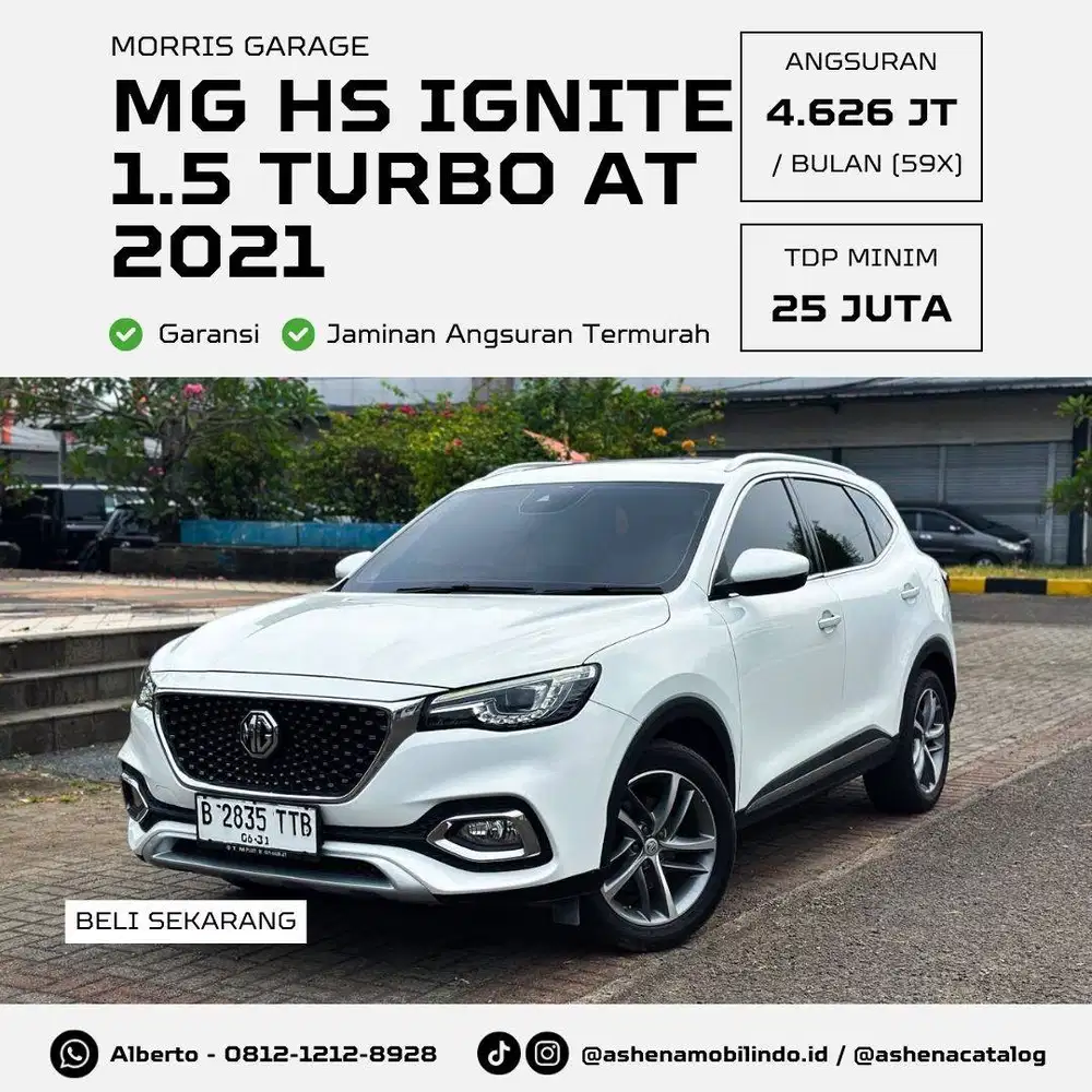(Low KM) Morris Garage MG HS Ignite 1.5 Turbo AT Putih DP Minim 25jt