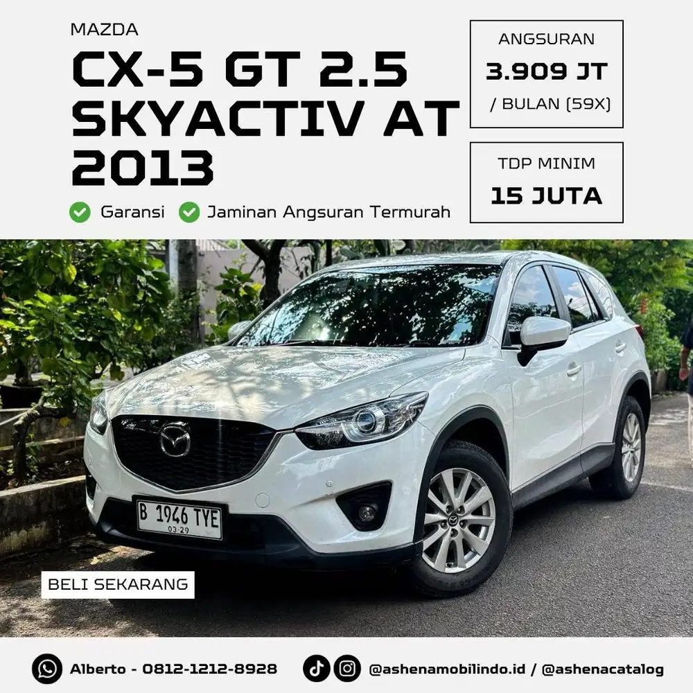 (Low KM) Mazda CX5 GT 2.5 AT Skyactiv CX 5 CX-5 Putih DP Minim 15jt