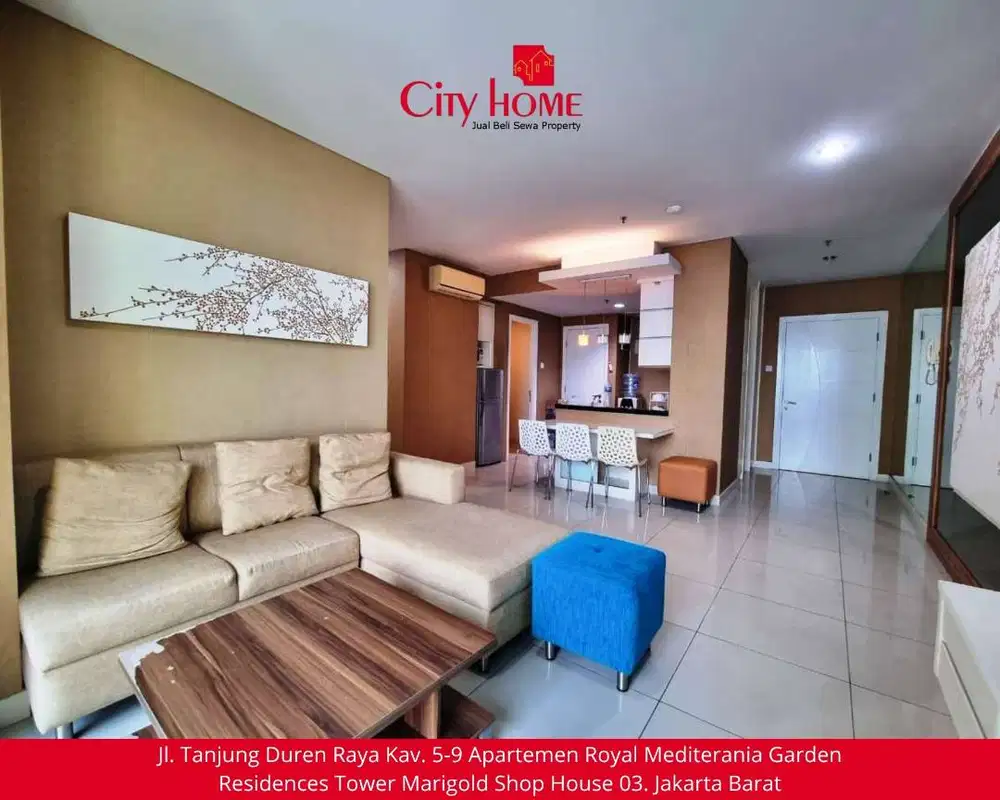 Dijual Apartemen Furnished 2+1 BR di Central Park Residences