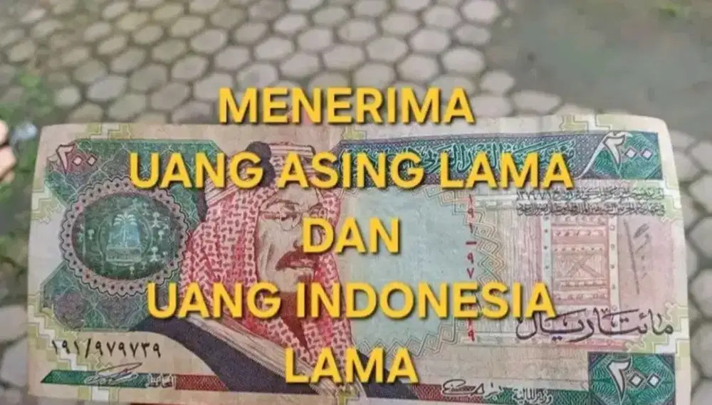 Dibeli uang asing dan uang indo lama