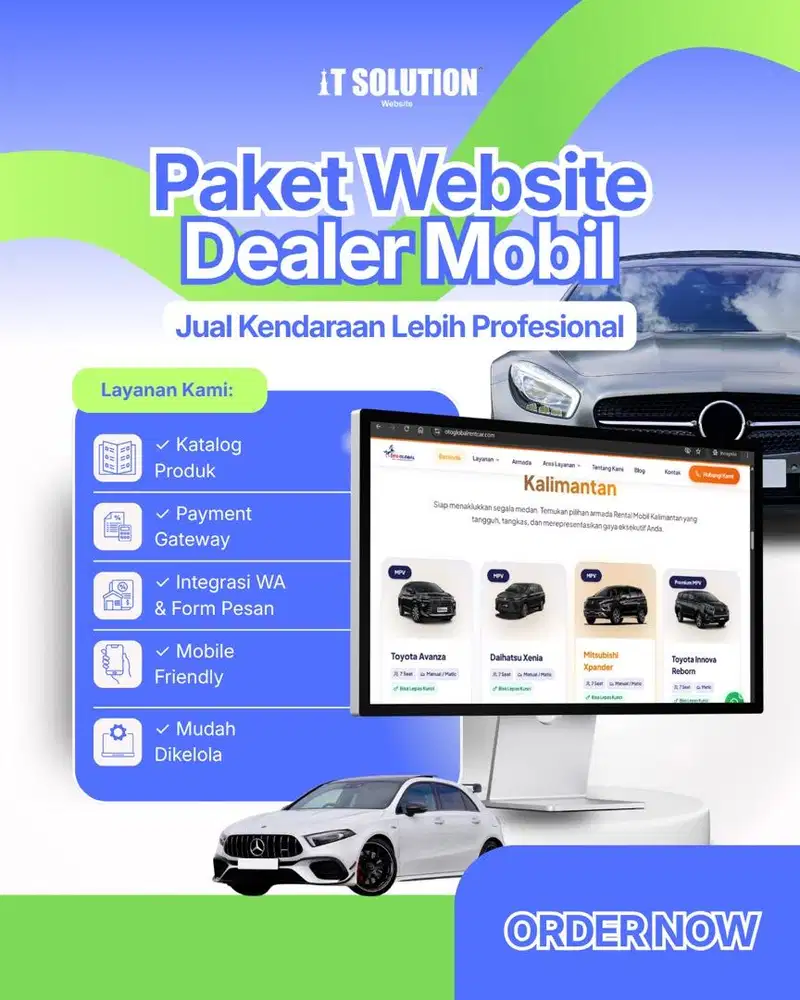 Paket Website Dealer Mobil Profesional di Balikpapan