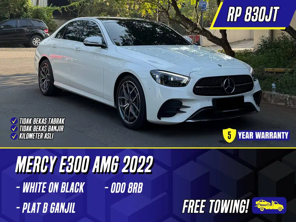 [ GARANSI 5TH ] Mercedes Benz E300 AMG 2022 White on Black Putih E 300