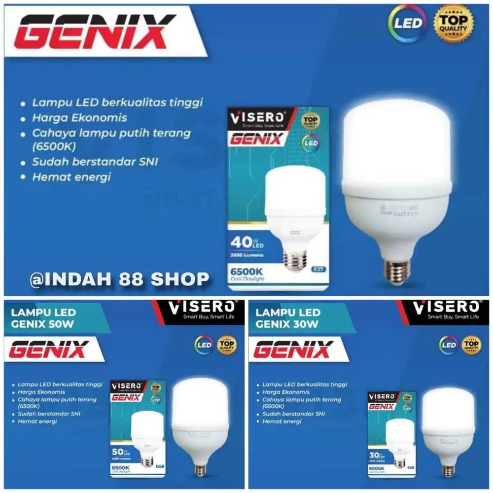 Bohlam Bola Lampu LED Kapsul / LED Bulb Capsule Visero GENIX