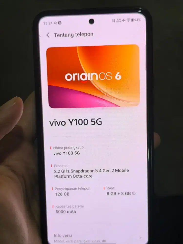 vivo y100 5G 8/128