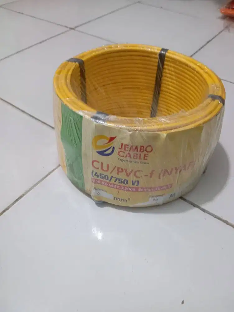 Kabel NYAF JEMBO 6 mm² 50 Meter Asli SNI CU/PVC-f 450/750V