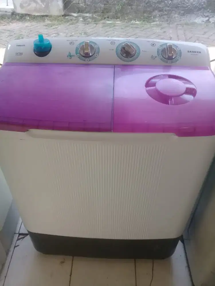 mesin Cuci 2 tabung merek Sanken