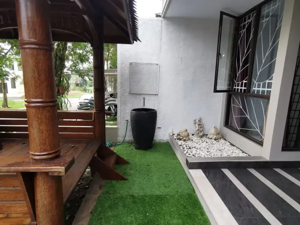 DIJUAL CEPAT DAN MURAH RUMAH LUAS 2 LANTAI DEKAT JUNGLE LAND CLUSTER ELITE ADA BALCON di SENTUL BOGOR