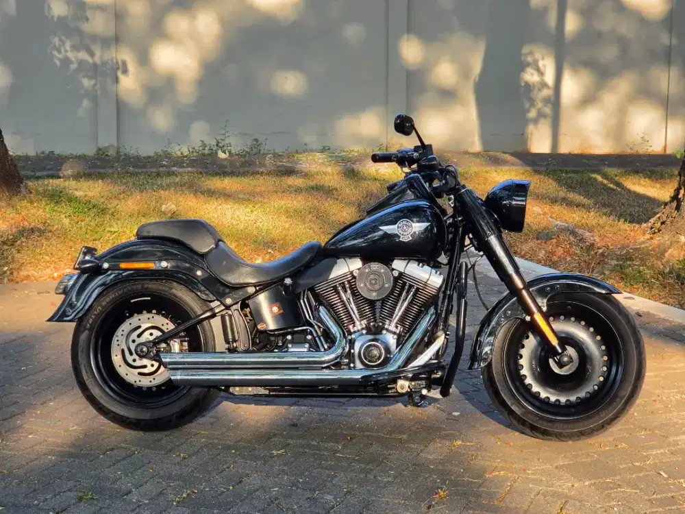 Moge Harley Davidson Softail Fatboy Lo Th 2011 FP Mabua Modif Like New
