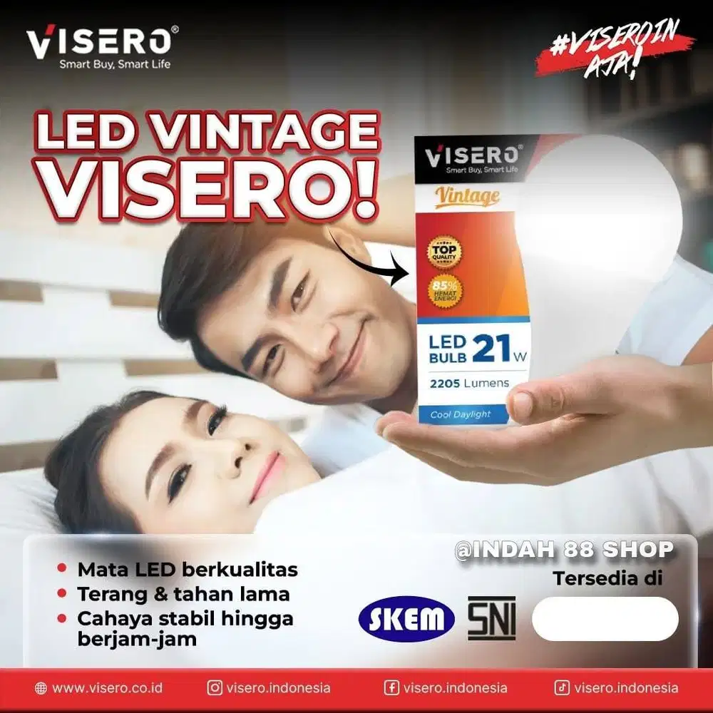 Bola Lampu Bohlam / LED Bulb Visero VINTAGE