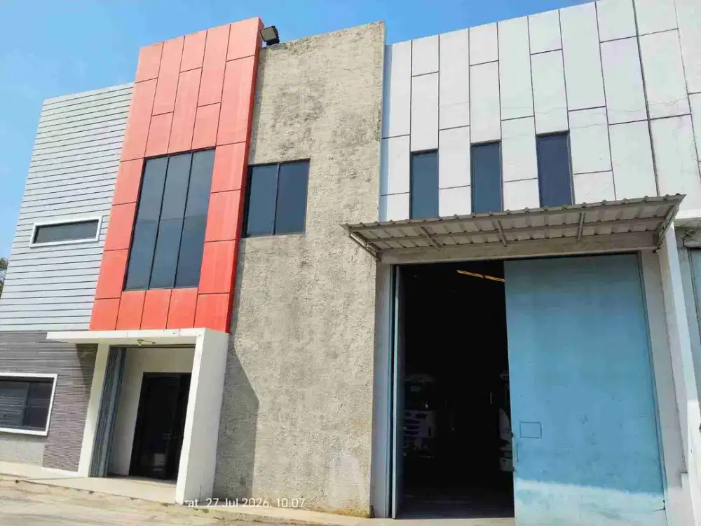 jual cepat gudang hoek ada kantor di komplek pergudangan marunda center bekasi