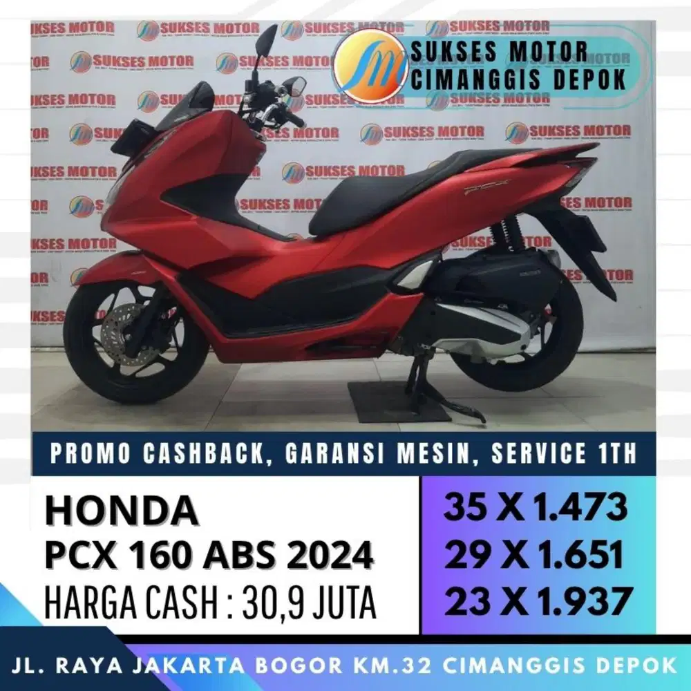 HONDA NEW PCX 160 ABS 2024 CASH KREDIT PROMO POTONGAN DP UP TO 300