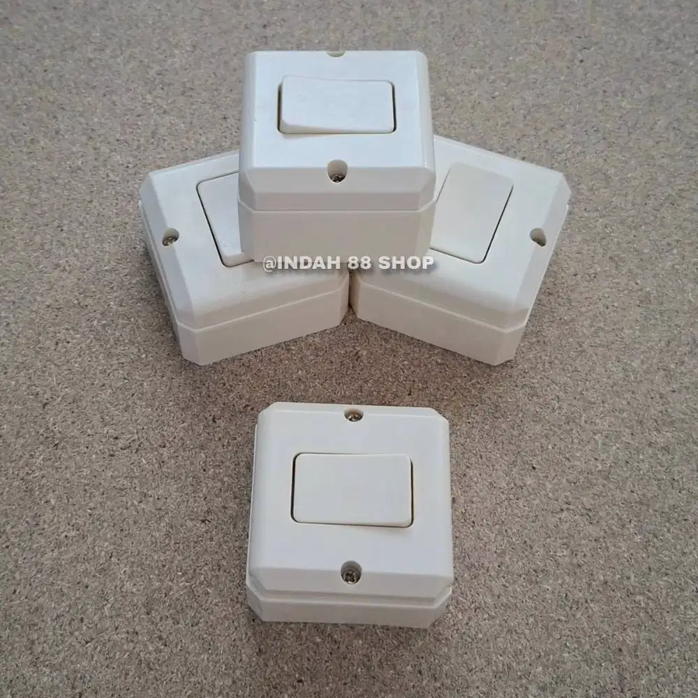 Saklar Engkel OB Persegi Putih / Switch OB Series