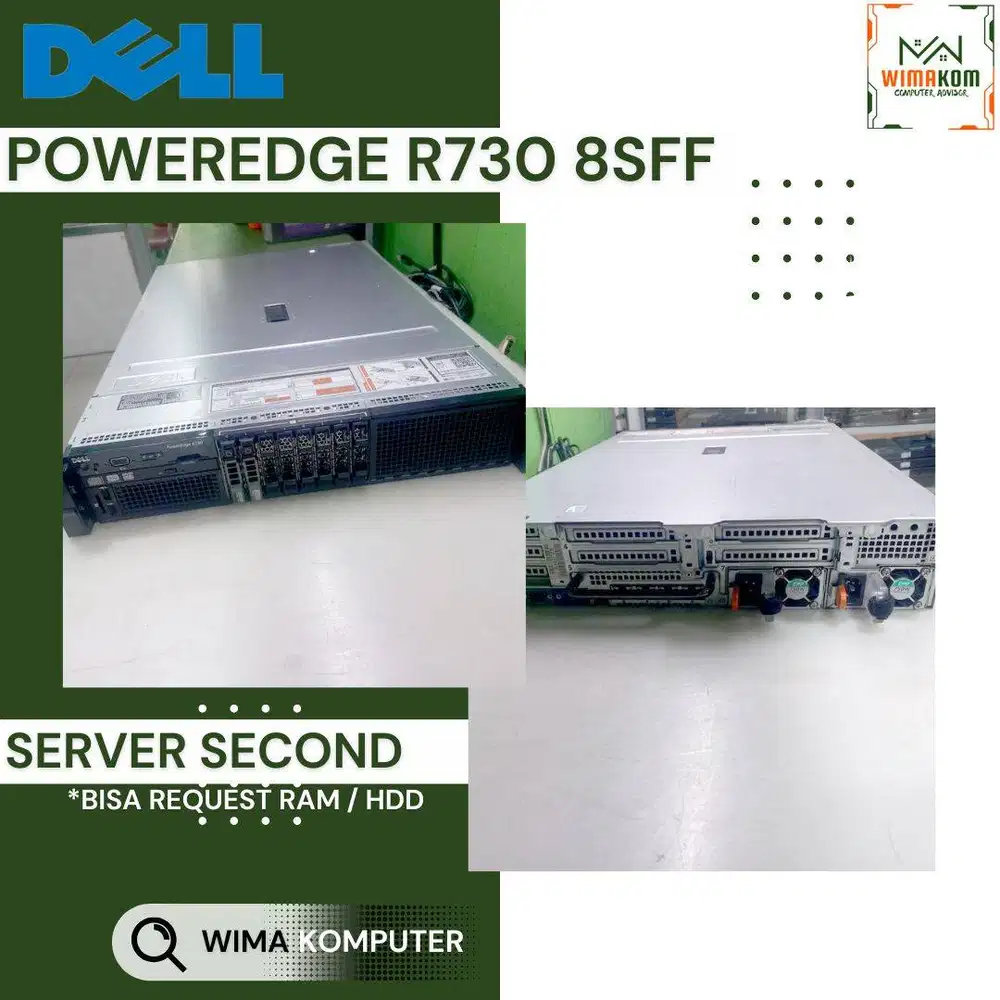 SERVER DELL R730 8 SFF 2x XEON E5-2683v3 56 CORE RAM 64GB SAS 2TB