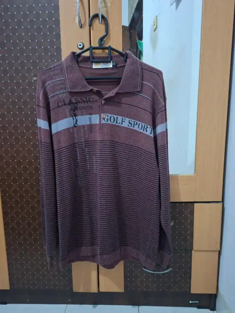 Sweater pria garis