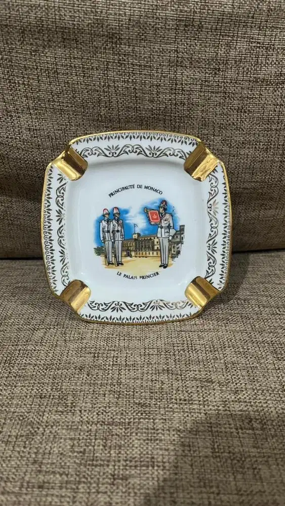 Asbak - Vintage Monaco Monte Carlo Porcelain Fait Main Royal Porcelai