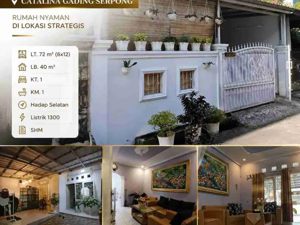 JUAL CEPAT RUMAH CATALINA GADING SERPONG