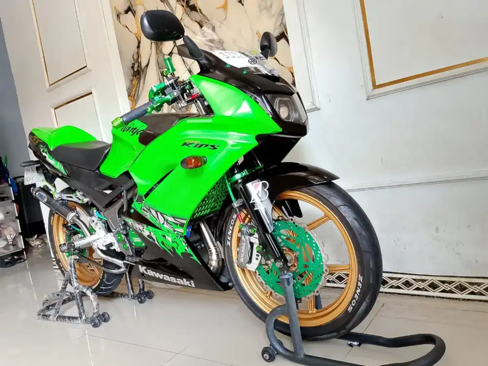 KAWASAKI NINJA RR NEW ASLI IJO FULL AKSESORIS+BARANG ORIAN NYA LENGKAP