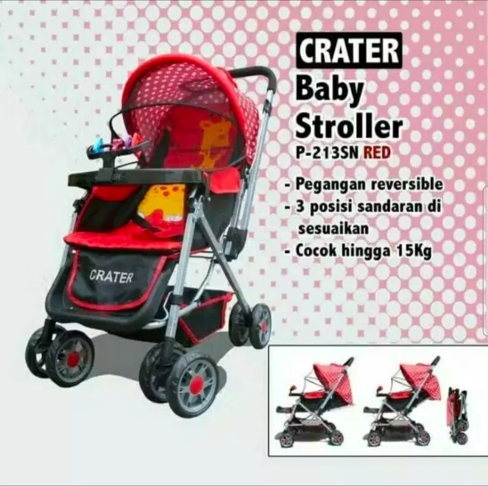 Stroller 3 in 1 merk Crater