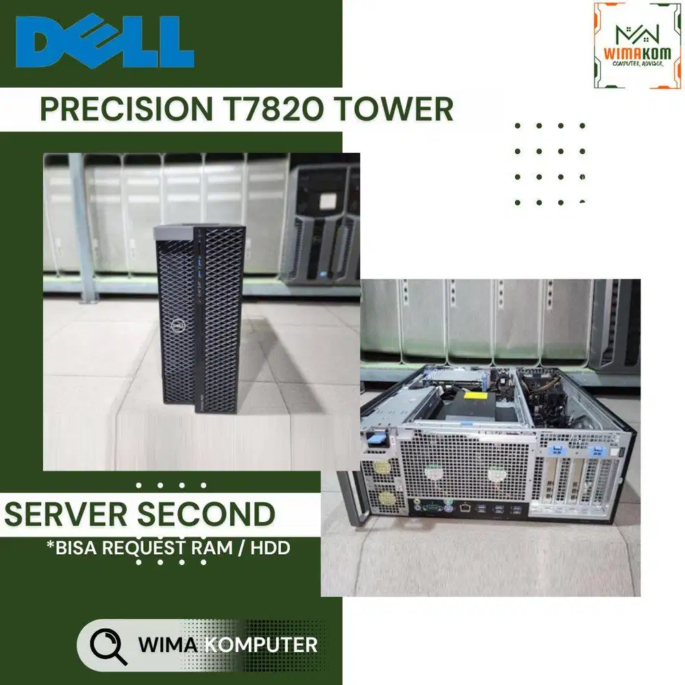 SERVER DELL T7820 2x Gold 6138 80 CORE RAM 64GB SSD 1.92TB VGA P5000